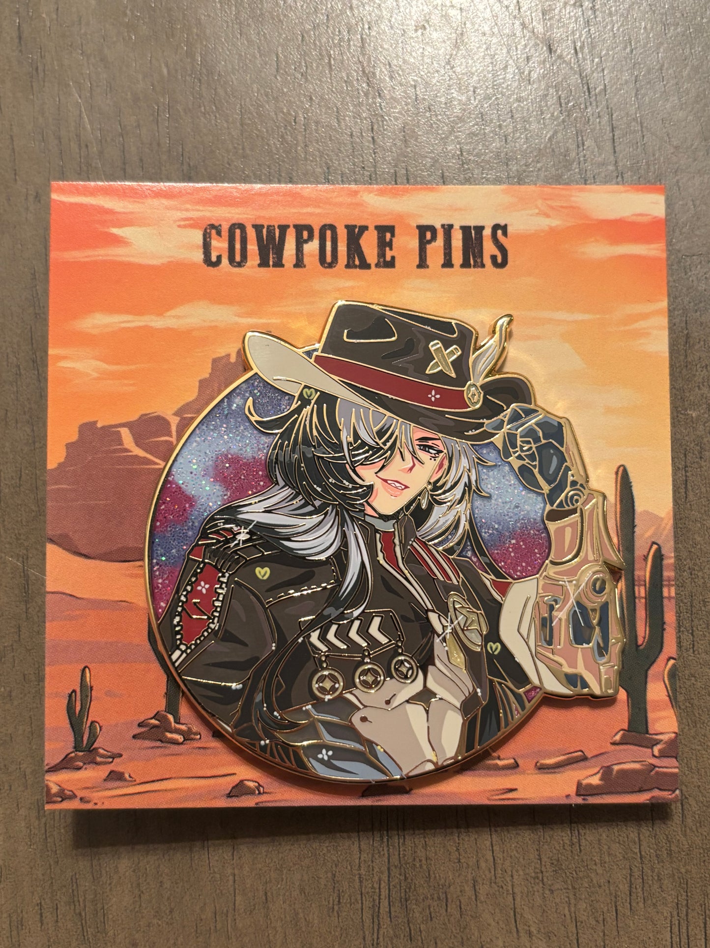INHANDS - BOOTHILL HSR Enamel Pin. Honkai: Star Rail Gold Plate