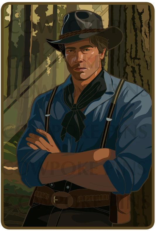 PREORDER - Arthur Morgan Red Dead Redemption 2 3" Enamel Pin